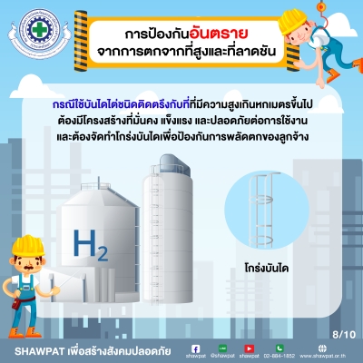 การป้องกันอันตรายจากการตกจากที่สูงและที่ลาดชัน 8